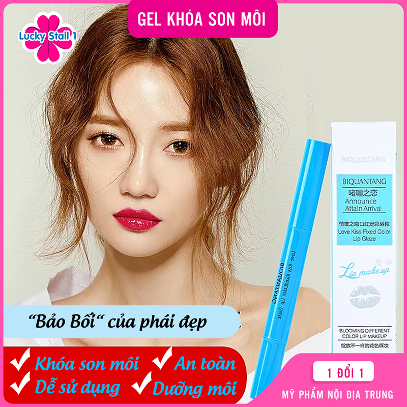 Gel Khóa Son Môi BIQUANTANG Nội Địa Trung Chính Hãng - Giữ Màu Son Không Lem, Không Trôi, Không Dính. Môi Căng Mịn, Chống Nước Giữ Ẩm Thần Thánh
