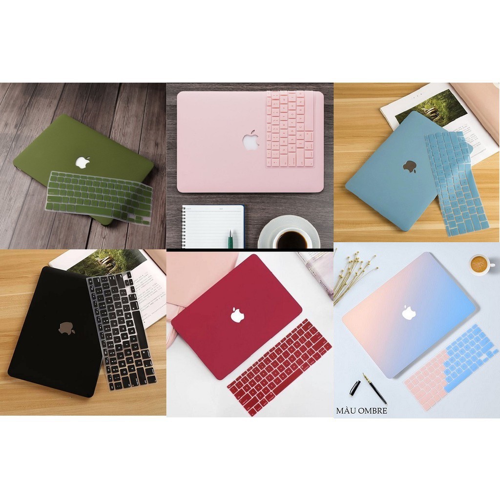 Combo 5in1 case, ốp + phủ phím cho macbook