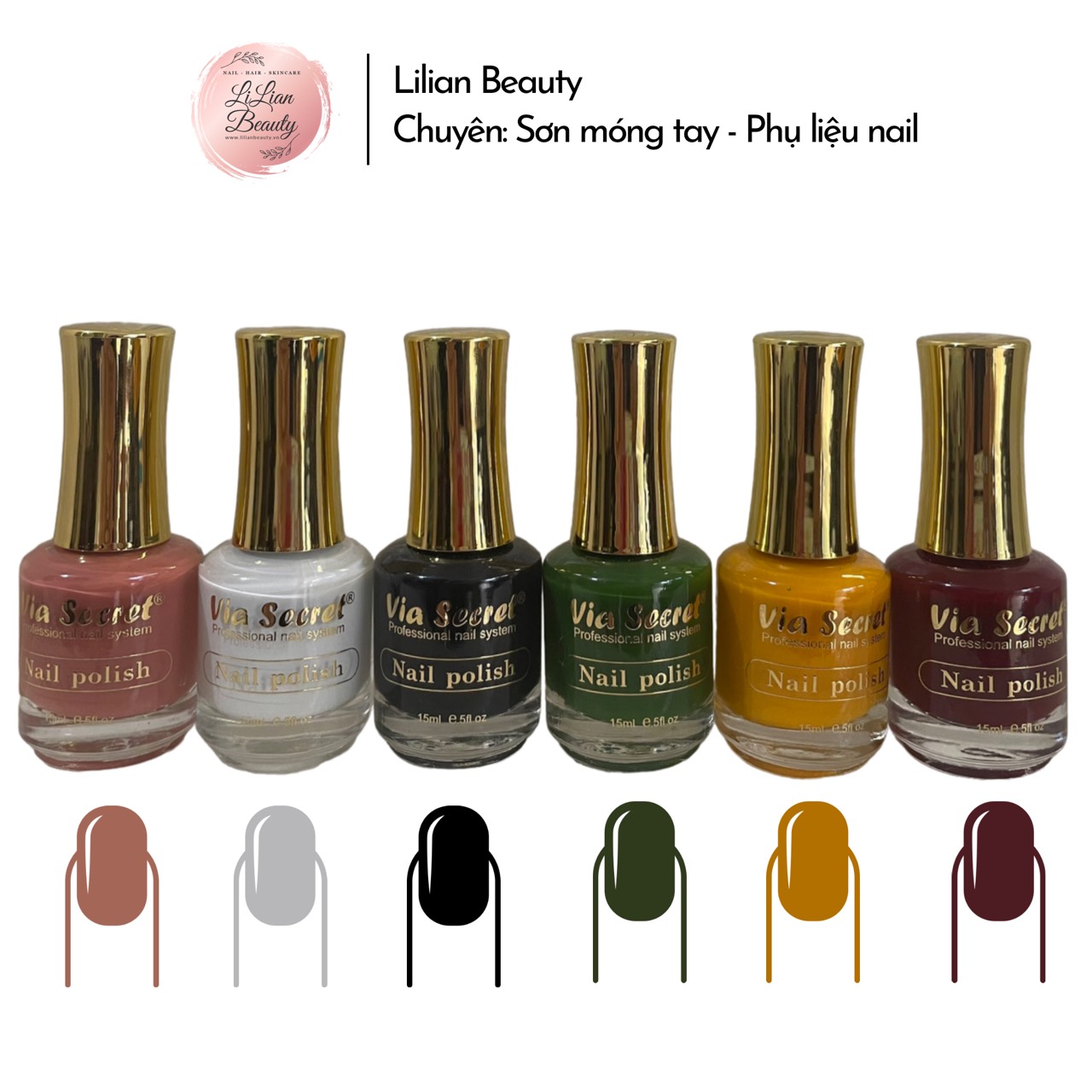 Sơn móng tay gel lạnh via siêu bóng, bền màu, mau khô - 15ml