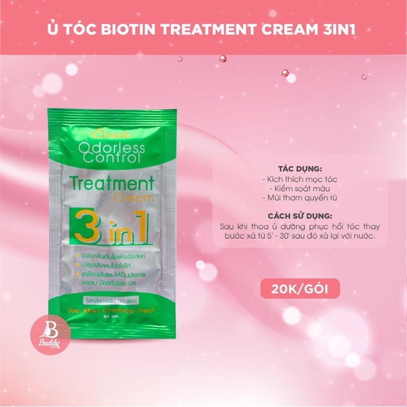 Gói Ủ tóc Bio Treatment siêu mềm mượt tiện lợi tại nhà