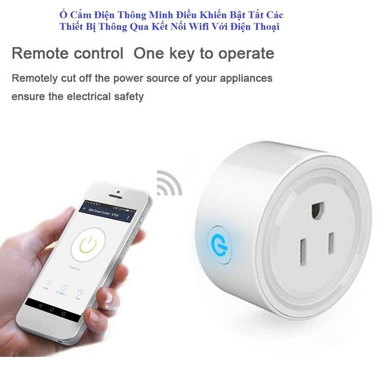 O cam wifi, o cam thong minh, ổ điện thông minh, thiết bị điện thông minh lspa6 hẹn giờ bật/tắt thiết bị điện từ xa qua điện thoại thông minh cực tiện dụng