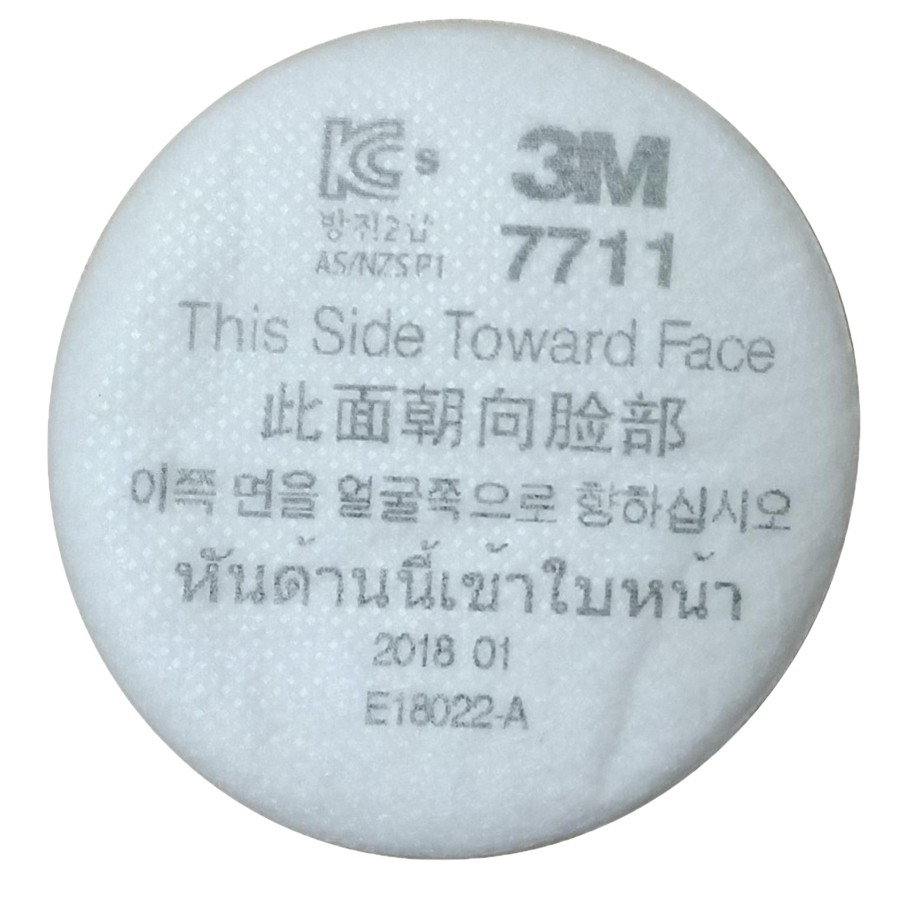 Tấm lọc bụi 3m 7711 lọc bụi nhỏ đến 0,3um, dùng cho mặt nạ phòng độc 3m 3200
