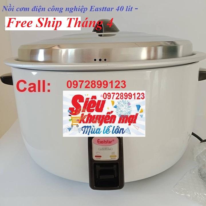 Nồi Cơm Điện Công Nghiệp Eaststar Max 40L 4500W, noi com dien cho khách sạn, trường học căng tin