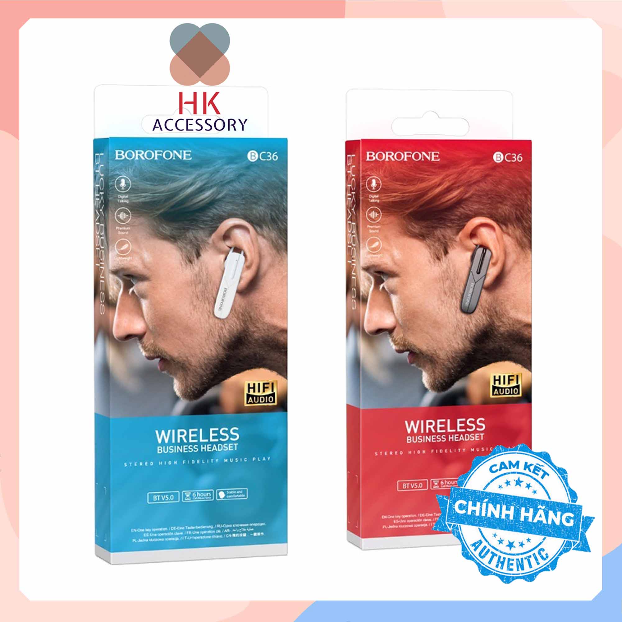 Tai nghe bluetooth borofone bc36 hàng chính hãng
