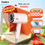[HỎA TỐC HCM] Máy sấy tóc Gaabor N1000D công suất 1000W sấy nhanh 2 chiều nóng lạnh 3 chế độ gió ánh sáng xanh bảo vệ tóc - Bảo hành 12 tháng 1 đổi 1