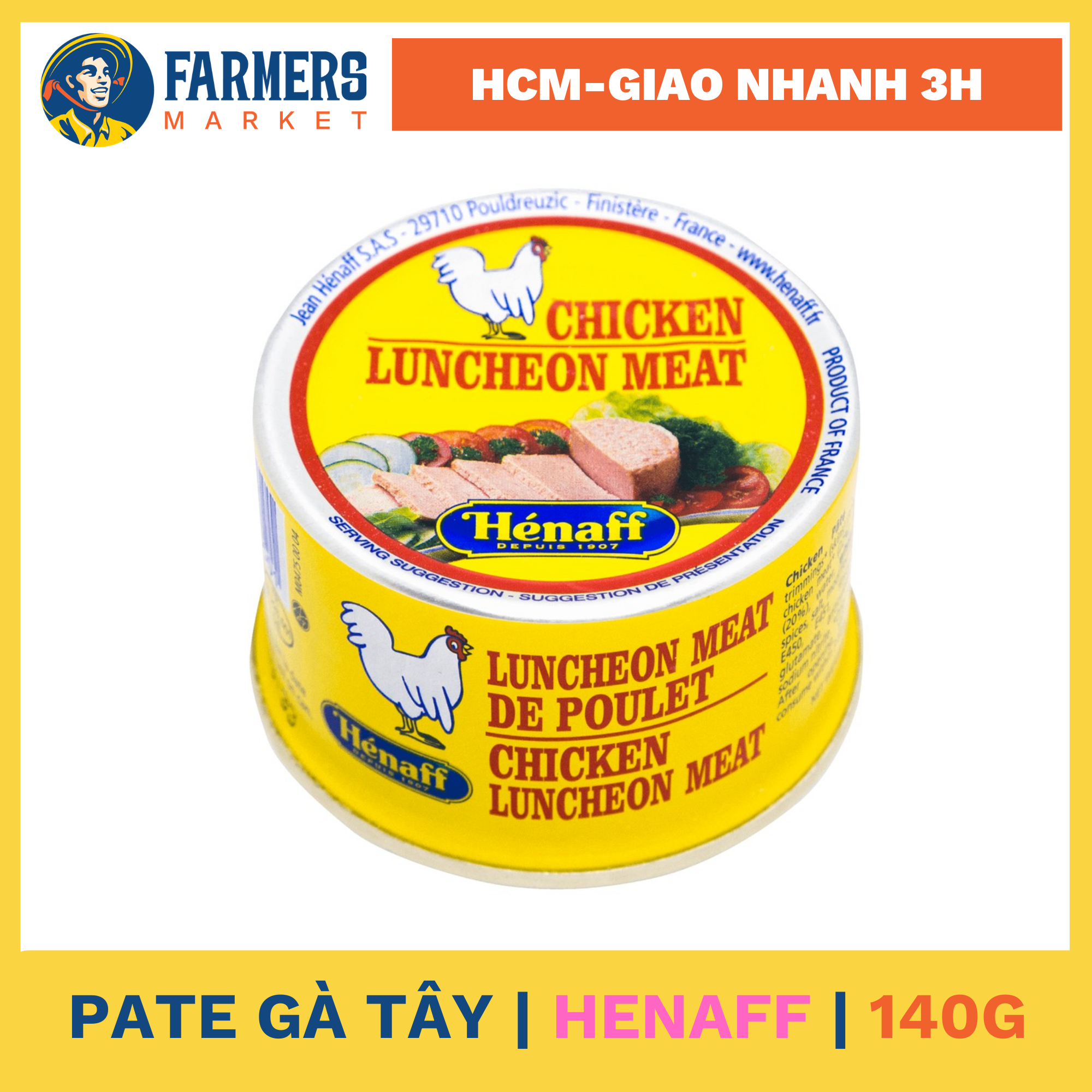 [Giao hàng toàn quốc] Pate Gà Tây Henaff (140G)