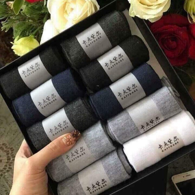 Hộp 10 đôi tất chống thối của nam, nữ