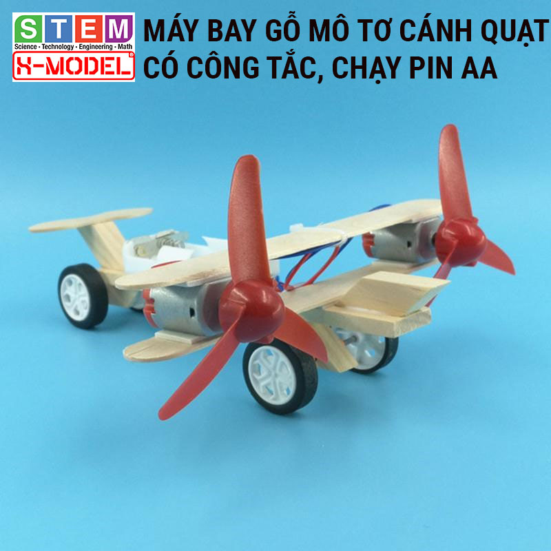 Máy bay đồ chơi sáng tạo stem đồ chơi lắp ráp x-model st54 cho bé, đồ chơi trẻ em diy |giáo dục stem, steam
