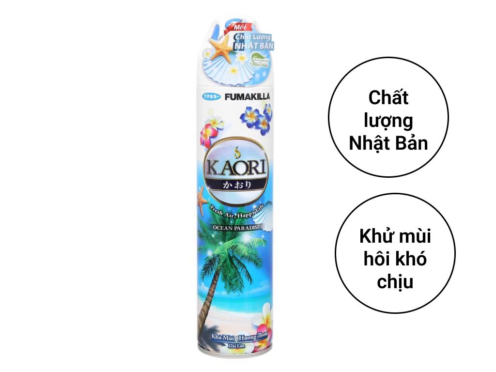 Nước hoa xịt phòng Kaori chai 280ml hương biển