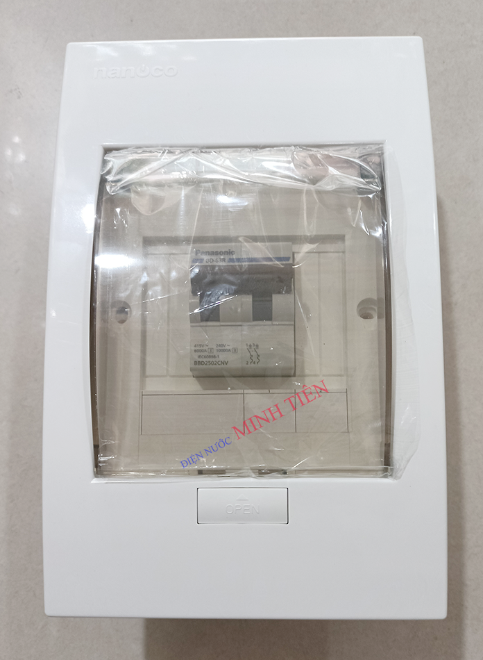 Tủ điện nhựa 1 - 2 thiết bị nanoco model ndp104p