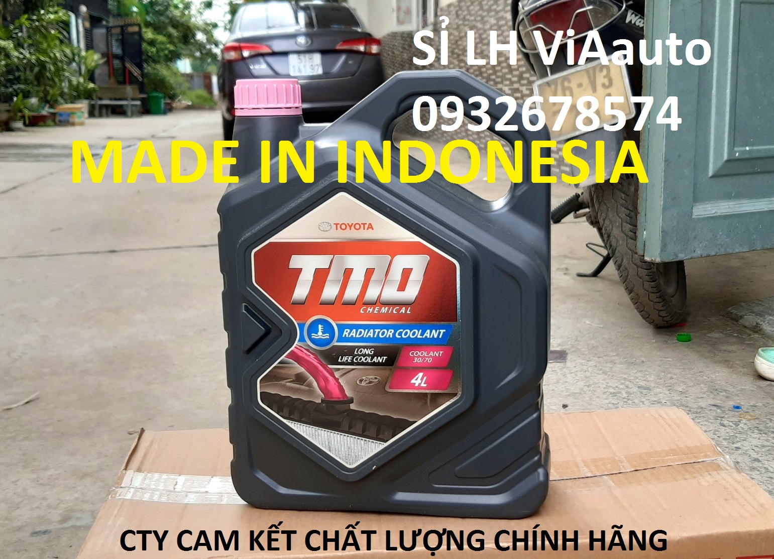 Nước hồng làm mát động cơ toyota tmo chemical radiator coolant 50-50 đỏ 4 lít - 08889-80280