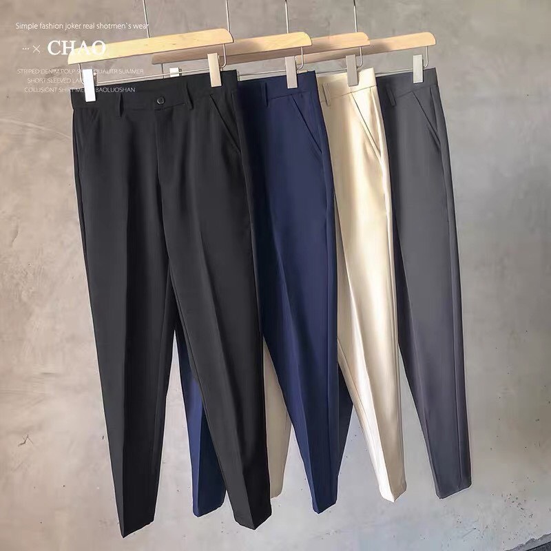 Quần baggy tây âu ống suông nam nữ unisex