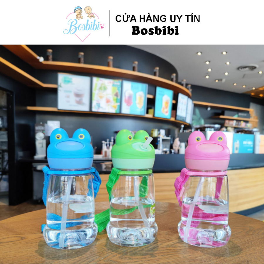 Bình nước ếch con 620ml siêu dễ thương