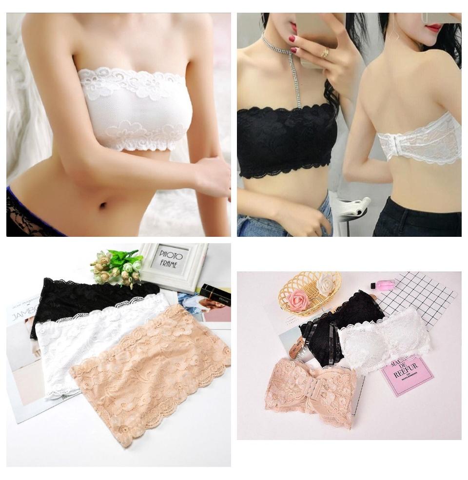 Áo ngưc bra ren không dây áo lót nữ đồ lót ren
