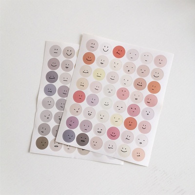 Bảng Sticker Chấm tròn mặt cười đáng yêu