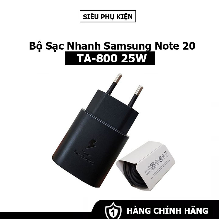 Bộ sạc nhanh 25w cho samsung galaxy note20