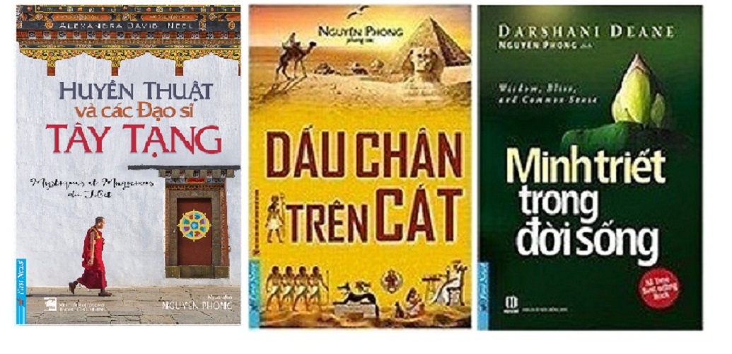 Nguyetlinhbook - Combo 3 cuốn Huyền thuật và các đạo sĩ Tây Tạng + Dấu chân trên cát + Minh Triết trong đời sống.