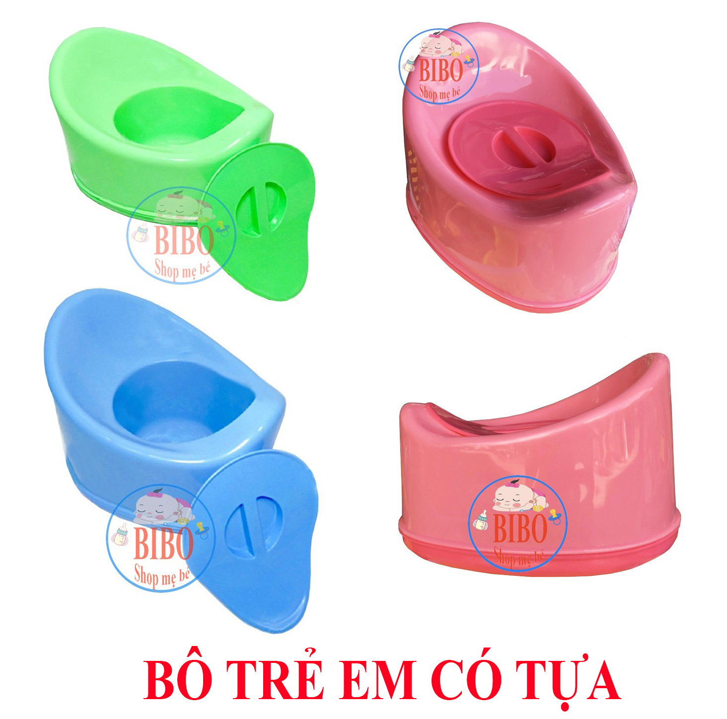 Bô trẻ em, bô cho bé đi vệ sinh có nắp đậy