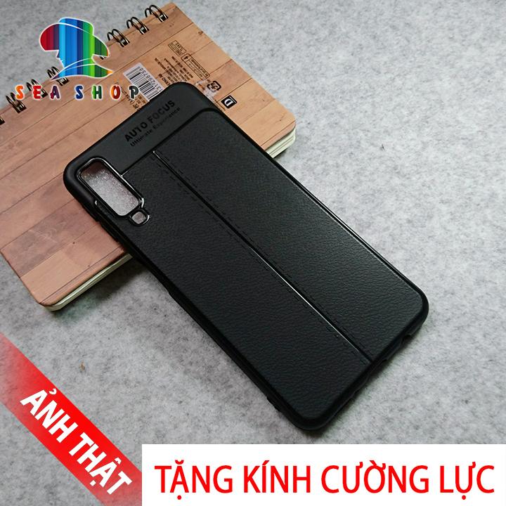 Ốp lưng samsung galaxy a7 2018 - a750 silicon vân da loại a
