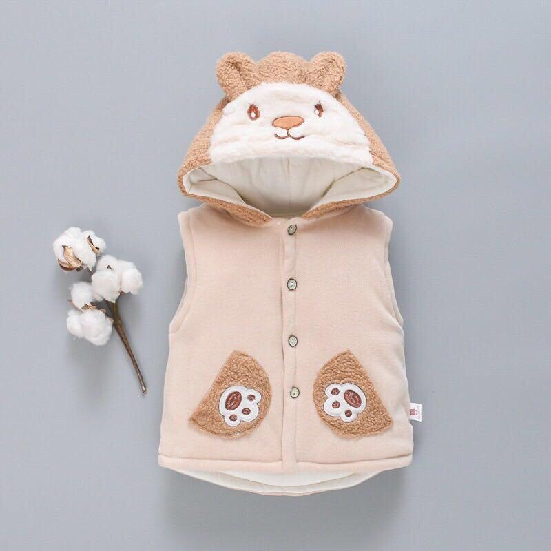Xả xả!!áo ghi lê bông hàng qc loại 1 cho bé 9 tháng - dưới 2 tuổi
