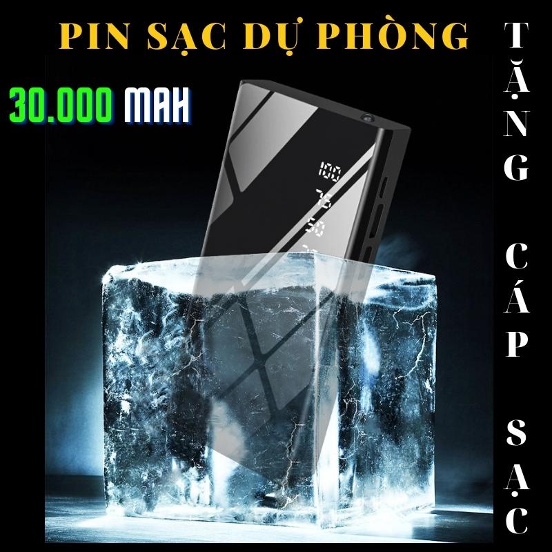 Sạc dự phòng mặt gương dung lượng 30000 mah sạc nhanh cho tất cả các dòng điện thoại – pin sạc dự phòng - sạc pin dự phòng cho điên thoại