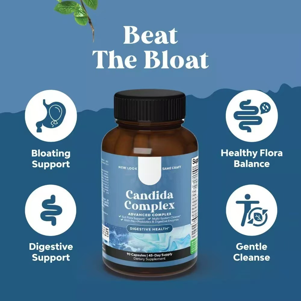 Cross-border Hot-selling Product Candida Purification Capsules Bottled 60 Granule / bottle Candida Complex Can Be Sent on Behalf of in Stock