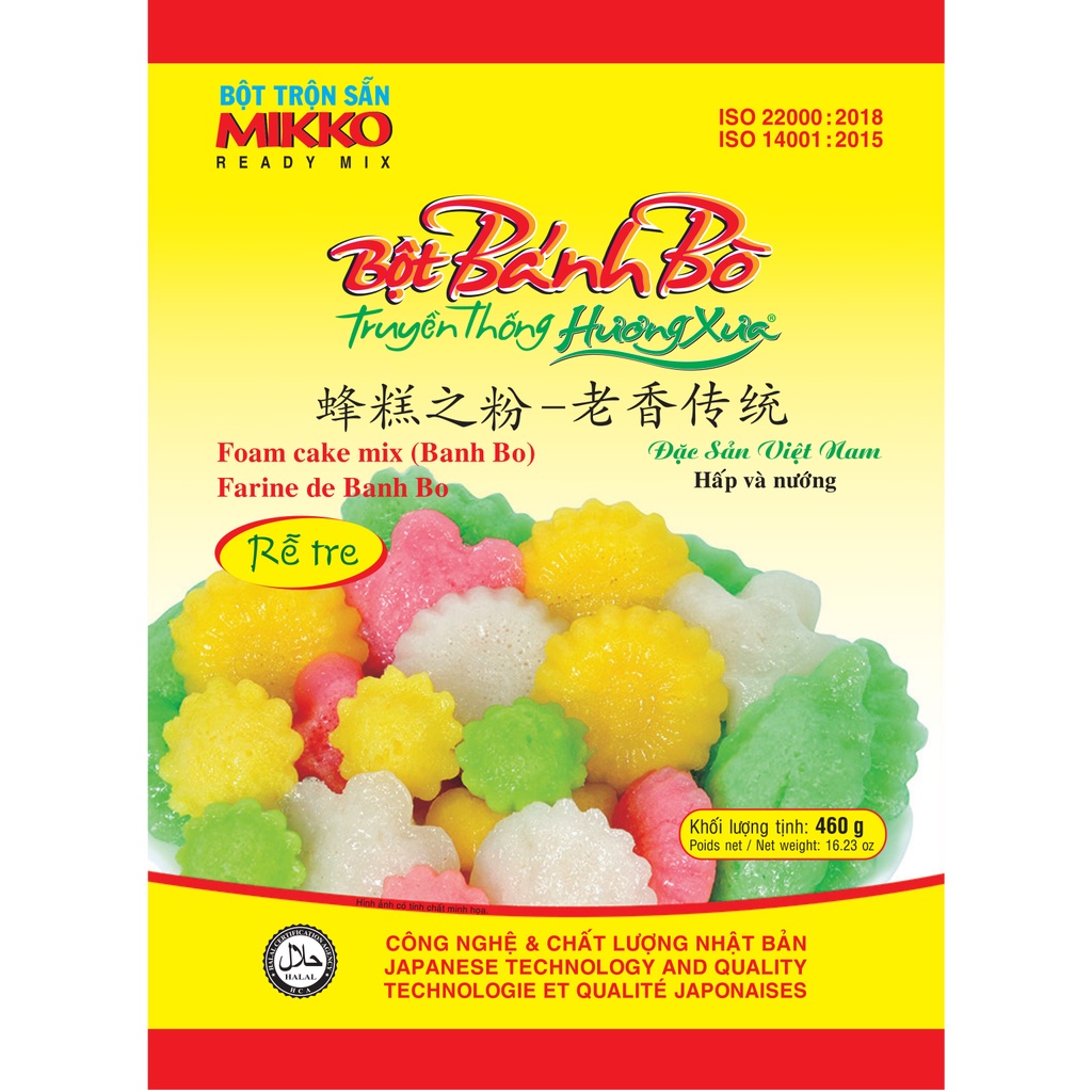 Bột bánh bò Hương Xưa Mikko 460g chính hãng