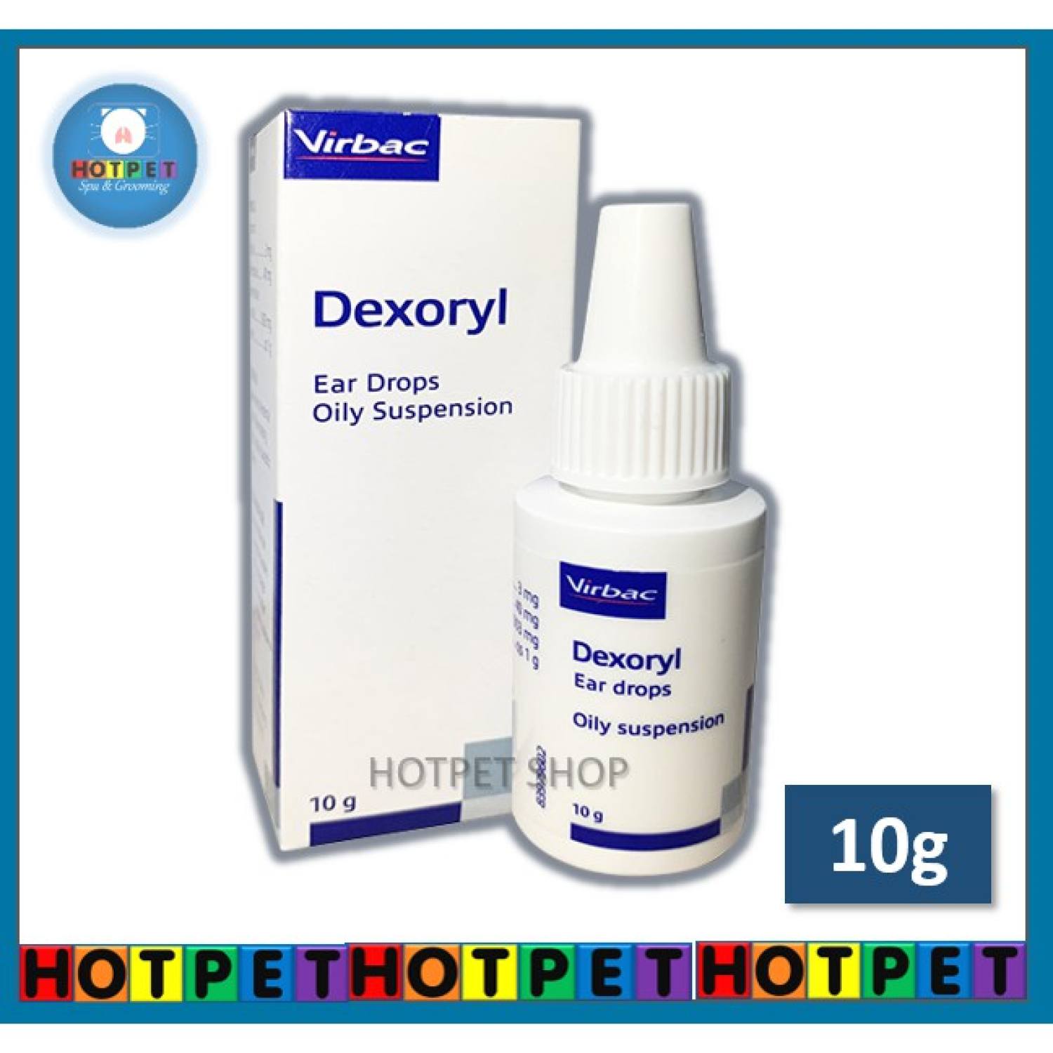 Nhỏ tai dexoryl virbac - viêm tai hôi tai nấm tai chó mèo chai