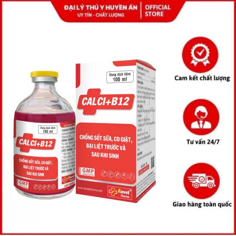 CALCI + B12 100ml – Bổ Sung Canxi, Vitamin B12 Cho Gia Súc Gia Cầm
