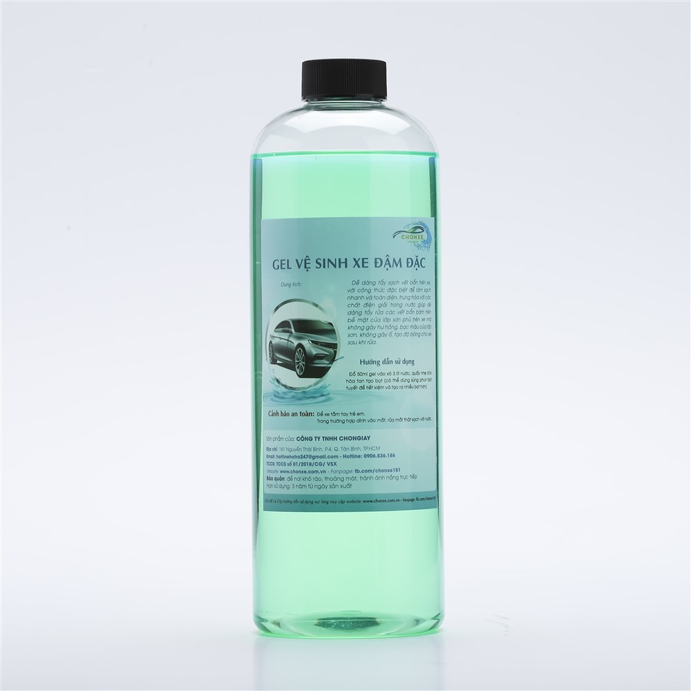 Nước rửa xe ô tô - xe máy CHONXE đậm đặc hương thể thao 1000ML + tặng kèm bông vệ sinh xe