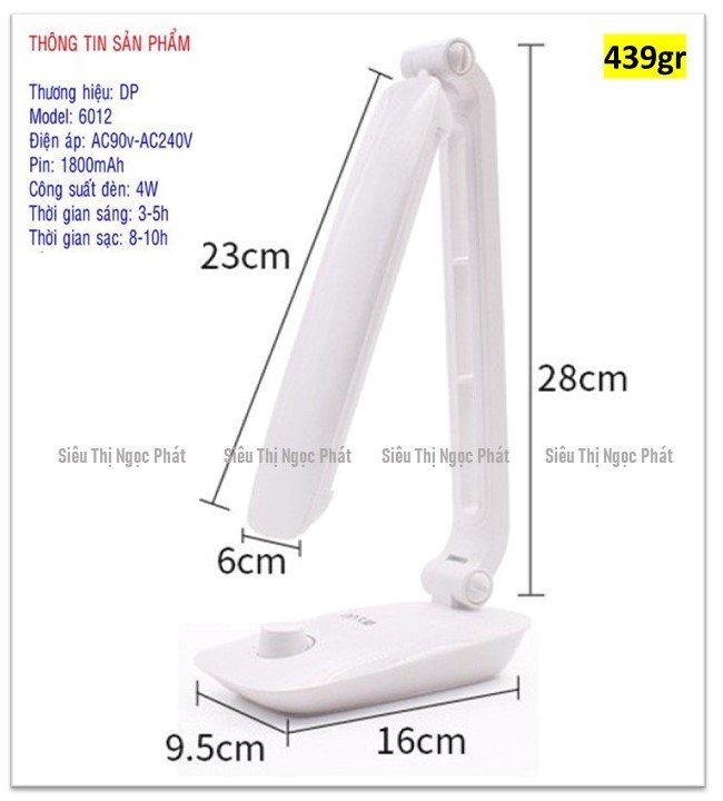 Đèn sạc chống cận thị_42 bóng led siêu sáng_dp-6012