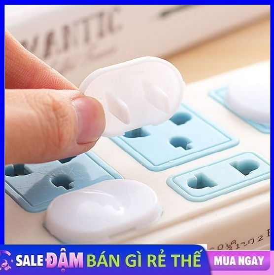 Bộ 10 nút che ổ cắm điện 2 chân an toàn cho bé