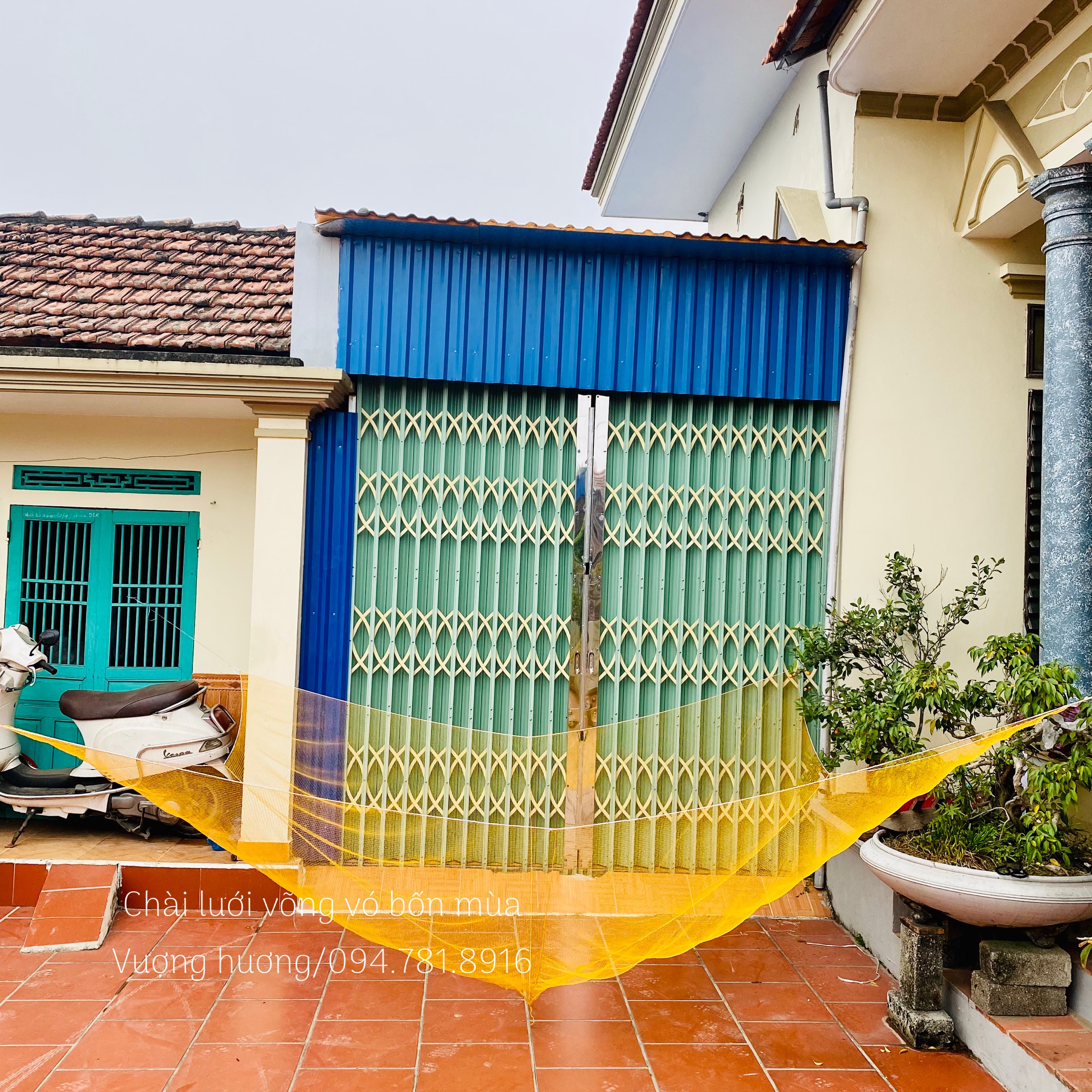 Vó kéo cá vó bắt cá loại mau cạnh 3m mắt mau 0,7phân