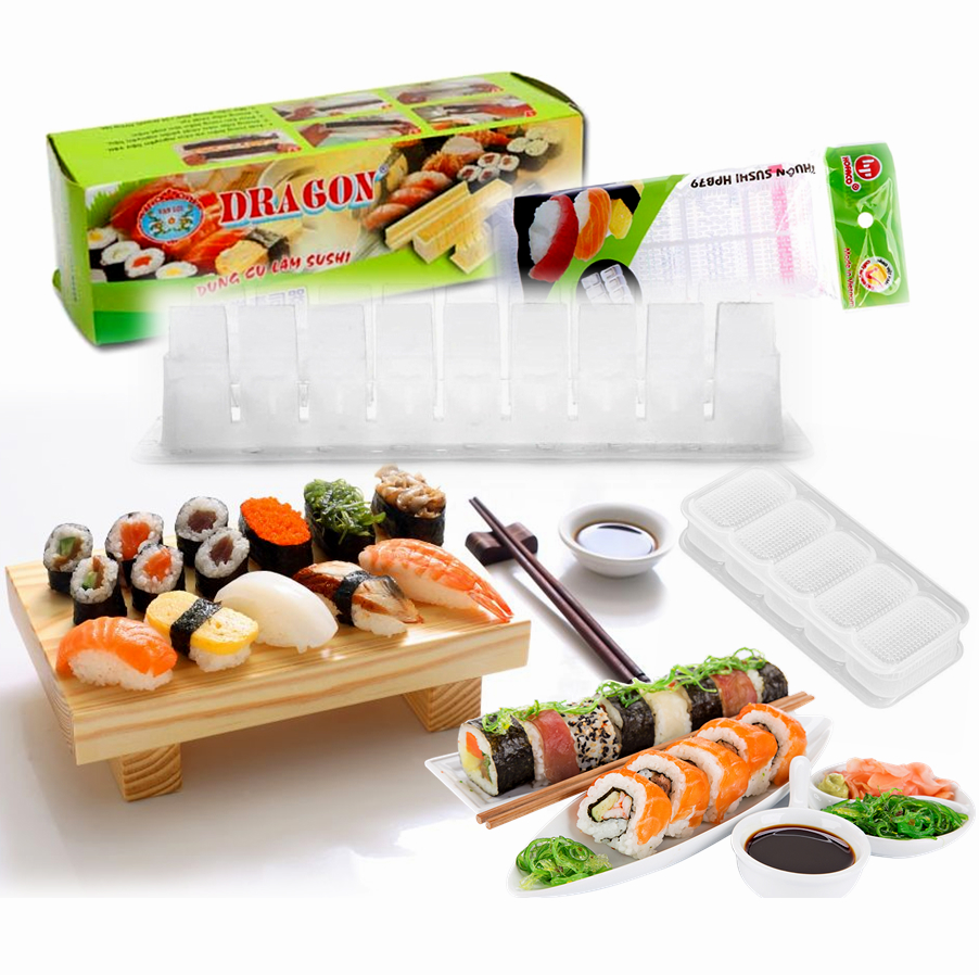COMBO 02 BỘ DỤNG CỤ LÀM SUSHI MAKI & SUSHI NIGIRI THÔNG DỤNG (HÀNG XUẤT KHẨU CHÂU ÂU) SM000-100318-063
