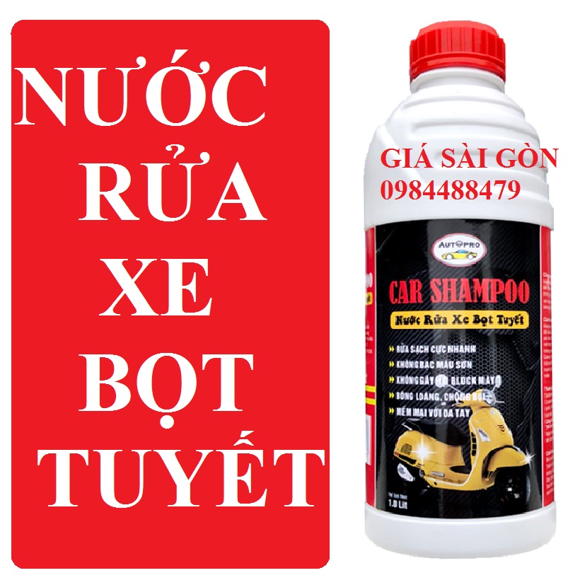 [HCM]Nước rửa xe bọt tuyết Car Shampoo Autopro 1L GSG281