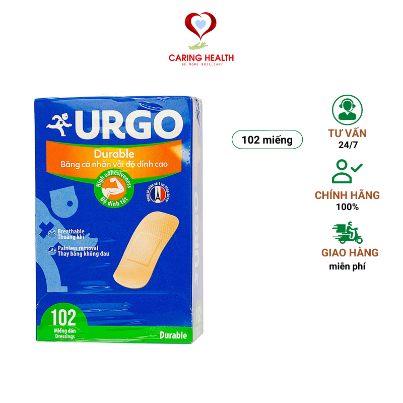 Băng cá nhân độ dính cao Urgo Durable