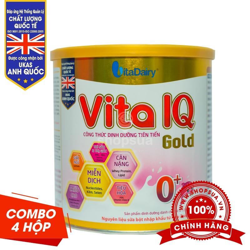 Combo 4 hộp sữa vita iq gold 0+ 700g