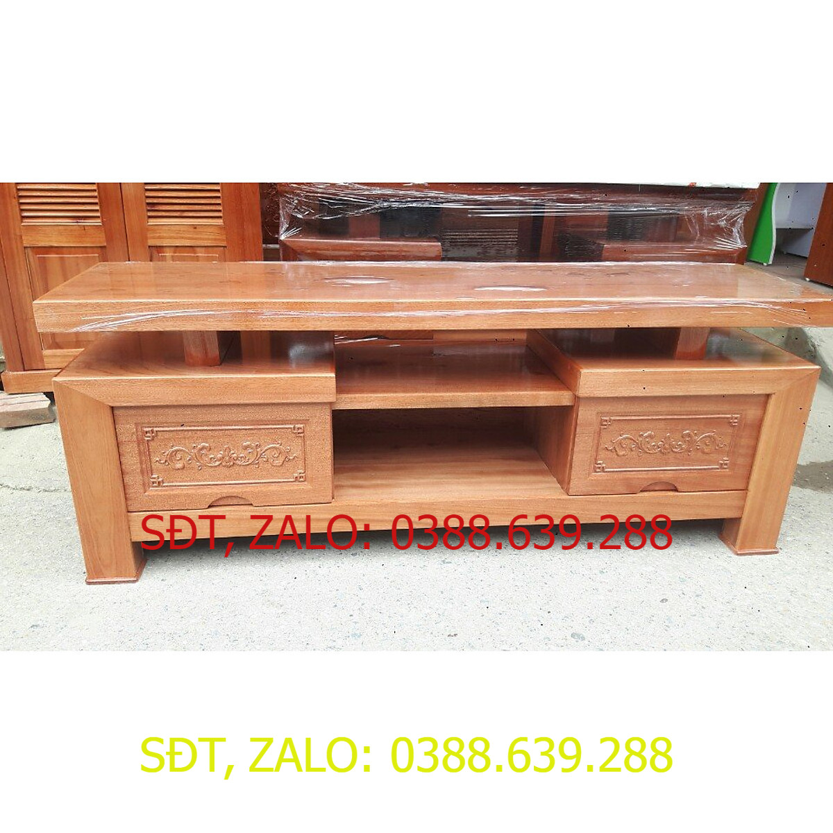 Kệ tivi gỗ xoan đào 1m2 kiểu nhật. kệ gỗ để tivi .