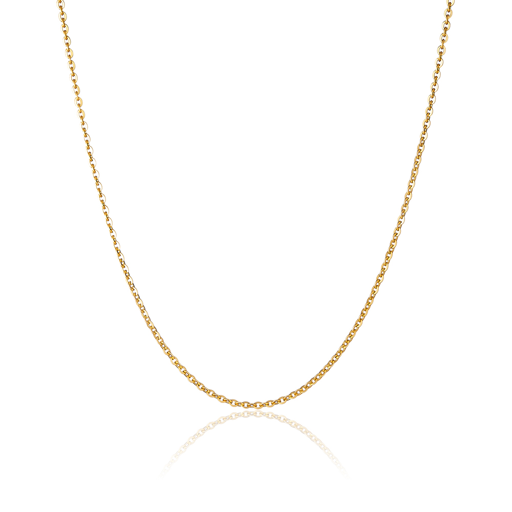 Dây chuyền trơn vàng 14k dc00 huy thanh jewelry thiết kế đơn giản phù hợp với mọi mặt dây