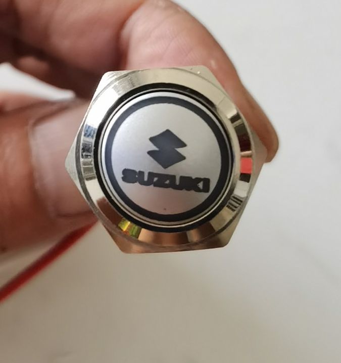 Cong tac xe may Công tắc On off LED cho ô tô, xe máy 16mm HV shop Suzuki M2 ( 1 cái kèm dây )