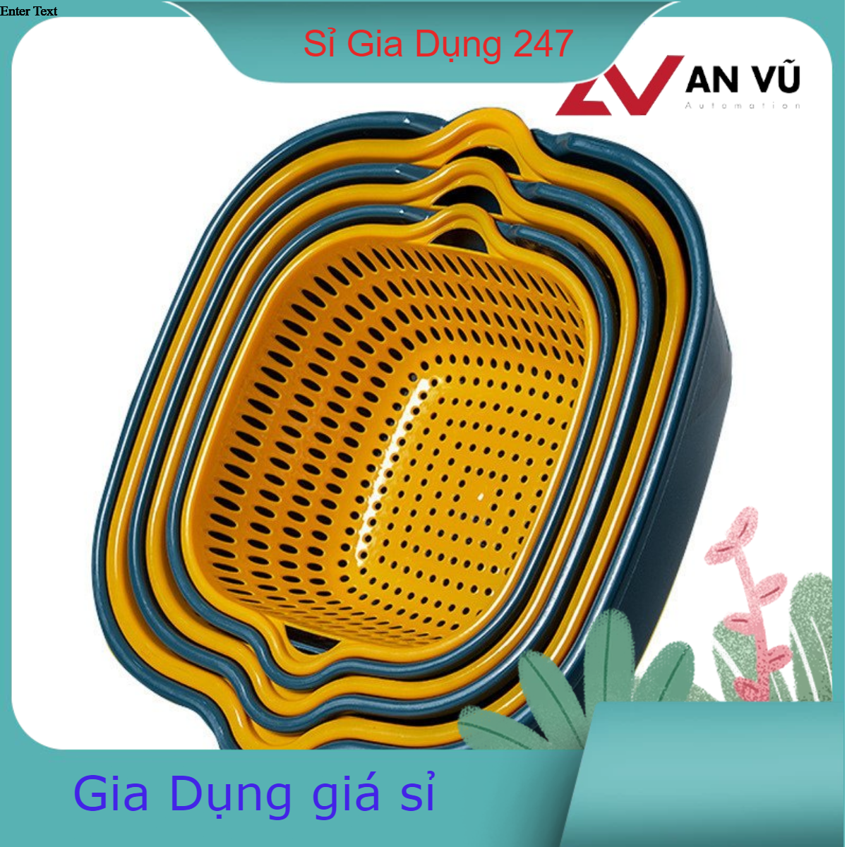 Set 6 món rổ kèm chậu bộ 3 rổ và chậu, thau nhựa rửa rau củ đựng hoa quả trái cây 2 lớp hình tròn chất liệu nhựa PP