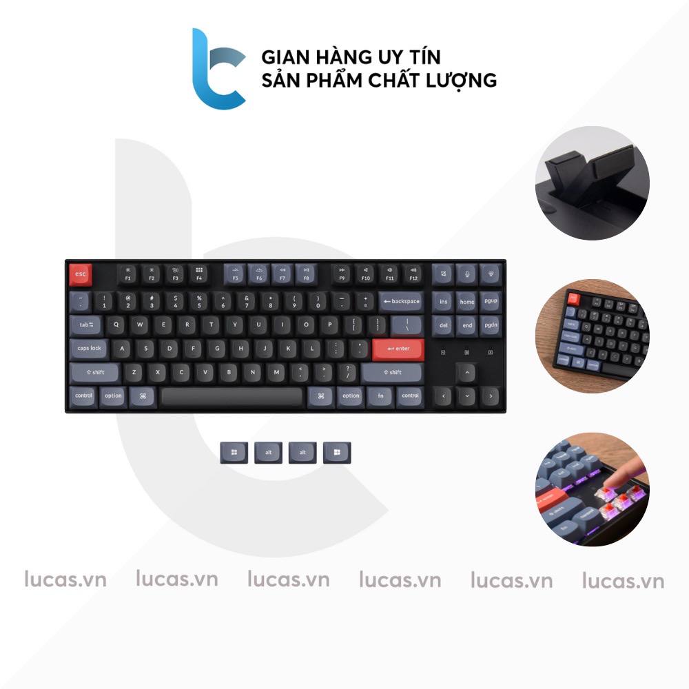 Bàn Phím Cơ Keychron K8 Pro Nhôm Led RGB Có Hotswap, Switch Gateron G Pro, Keycap PBT DoubleShot, Hỗ Trợ QMK/VIA