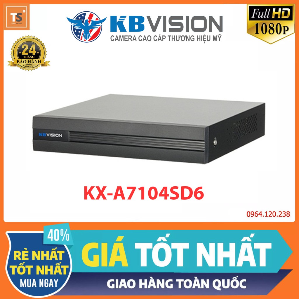 Đầu ghi hình 4 kênh 5 in1 kbvision kx-a7104sd6