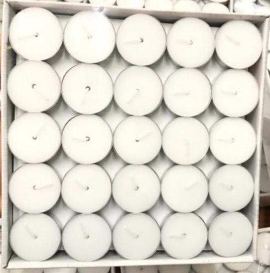 Nến tealight 100 viên đốt cháy 2.5 tiếng mặt bằng