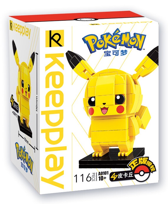 Lego lắp ráp mô hình pokemon pikachu hàng cao cấp 116 pcs qman-a0101