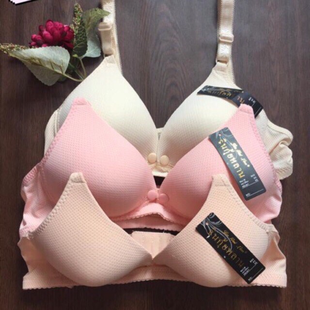 Bộ 3 Áo lót bầu /Áo ngực cho con bú chất thông hơi mát mềm đẹp,mút mỏng, không gọng