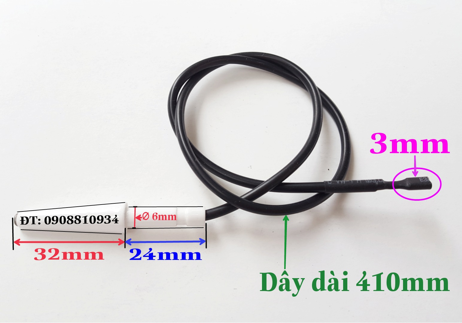 Dây kim sứ đánh lửa bếp ga âm sevilla sv-228