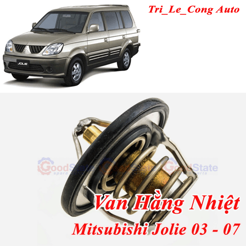 Van Hằng Nhiệt + Ron Lupe Nước Mitsubishi Jolie 03-07 2.0 Phun Xăng 4G63 MD315301 Búp Bê Lu Bê Nước Làm Mát Luppe