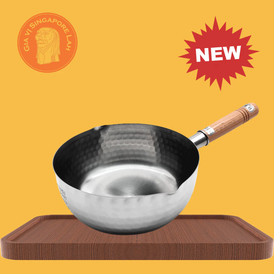 Chảo Inox Yukihira thương hiệu Yoshikawa - Nhật Bản / Yoshikawa Yukihira Stainless Steel Saucepan Japan (470g–810g)
