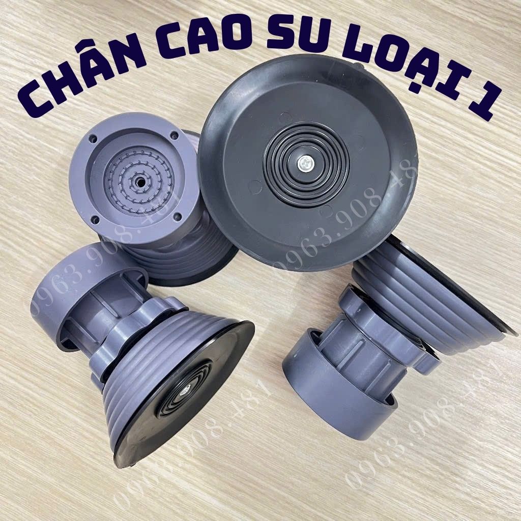 Bộ 4 chân chống rung cho máy giặt tủ lạnh tăng giảm chiều cao đế cao su chống rung chống trượt tối ưu 2024